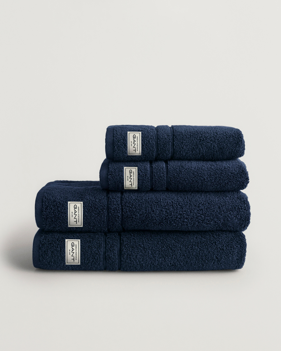 Homme | Tissus | GANT | 4-Pack Premium Towel Marine