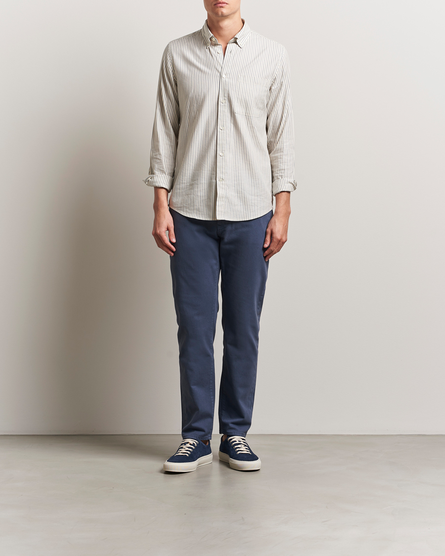 Heren | Broeken | Incotex | 5-Pocket Cotton Stretch Pants Dark Blue
