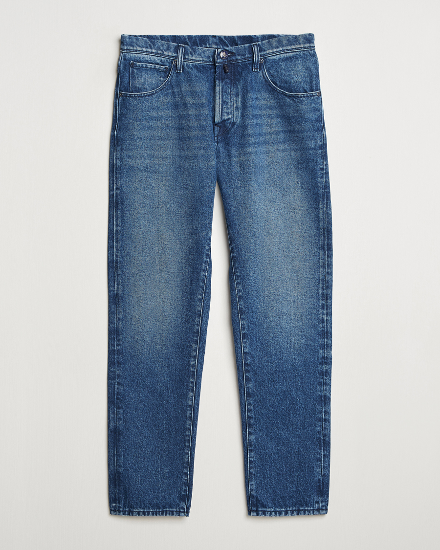Heren | Jeans | Incotex | 5-Pocket Stretch Denim Dark Wash