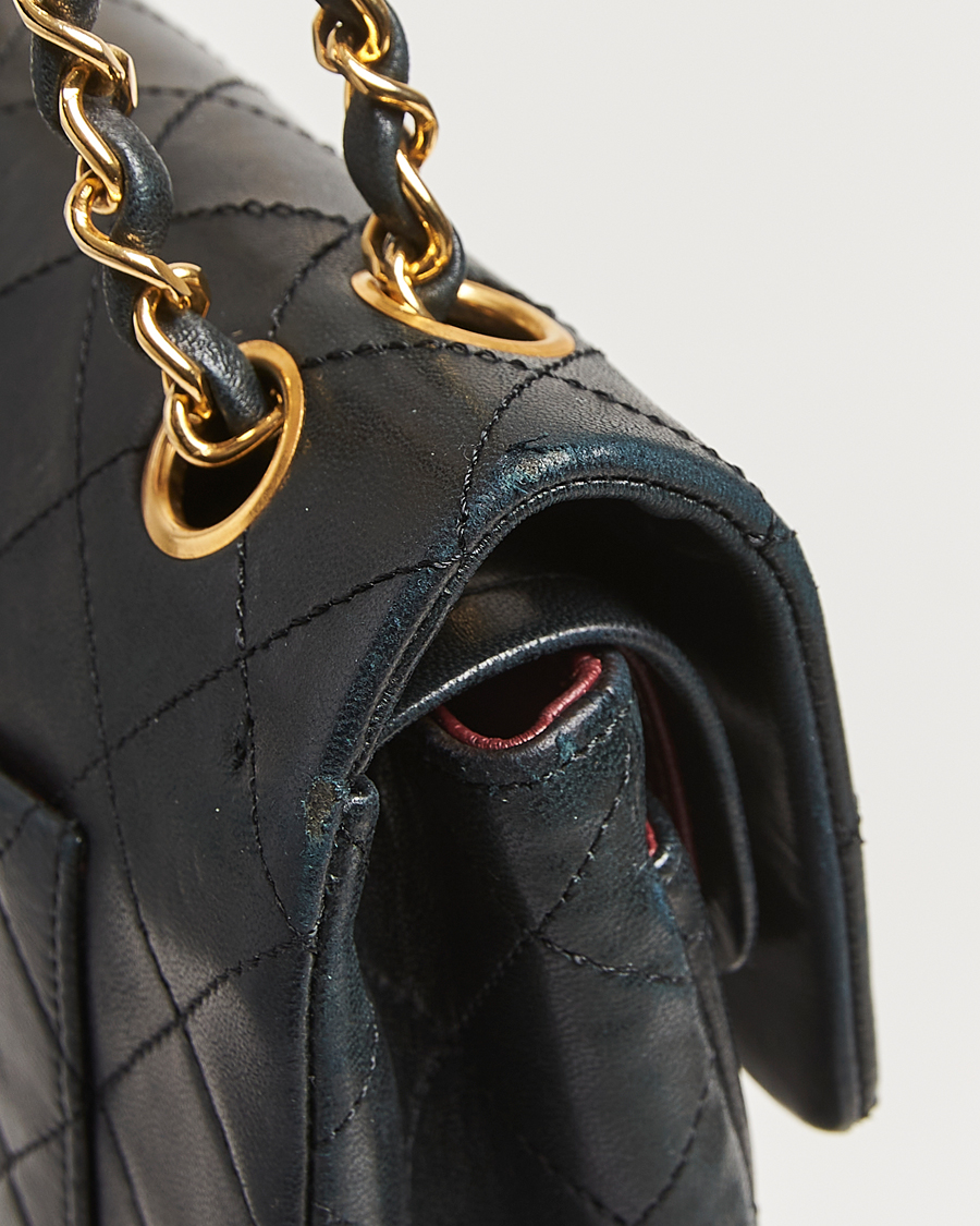 Homme | Gifts for Her | Chanel Pre-Owned | Classic Double Flap Small Lambskin Black