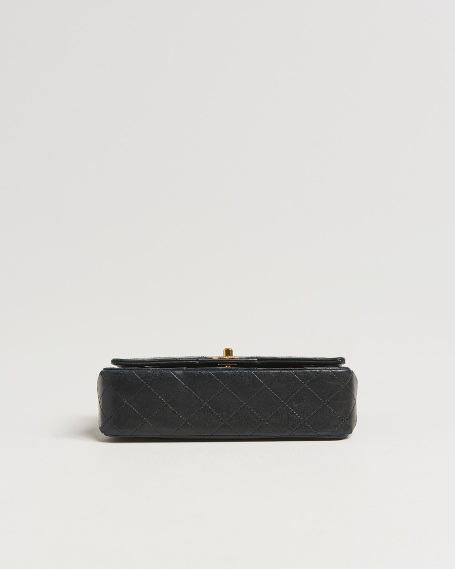 Homme | Gifts for Her | Chanel Pre-Owned | Classic Double Flap Small Lambskin Black
