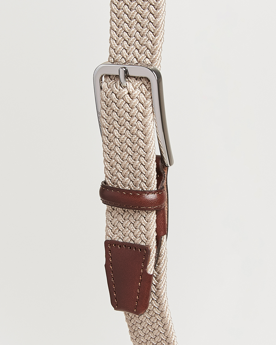 Homme | Ceintures | BOSS BLACK | Clorio Elastic Woven Belt Light Beige