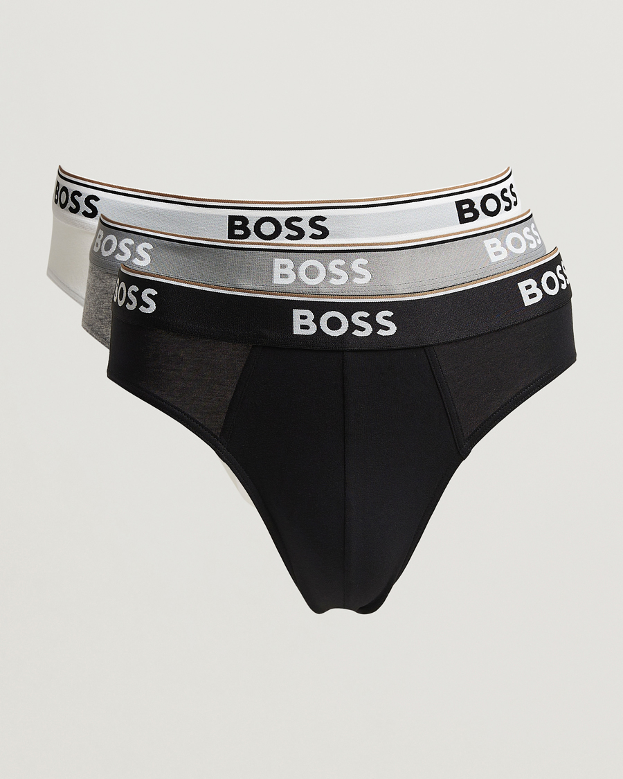 Homme | Sous-Vêtements Et Chaussettes | BOSS BLACK | 3-Pack Brief White/Grey/Black
