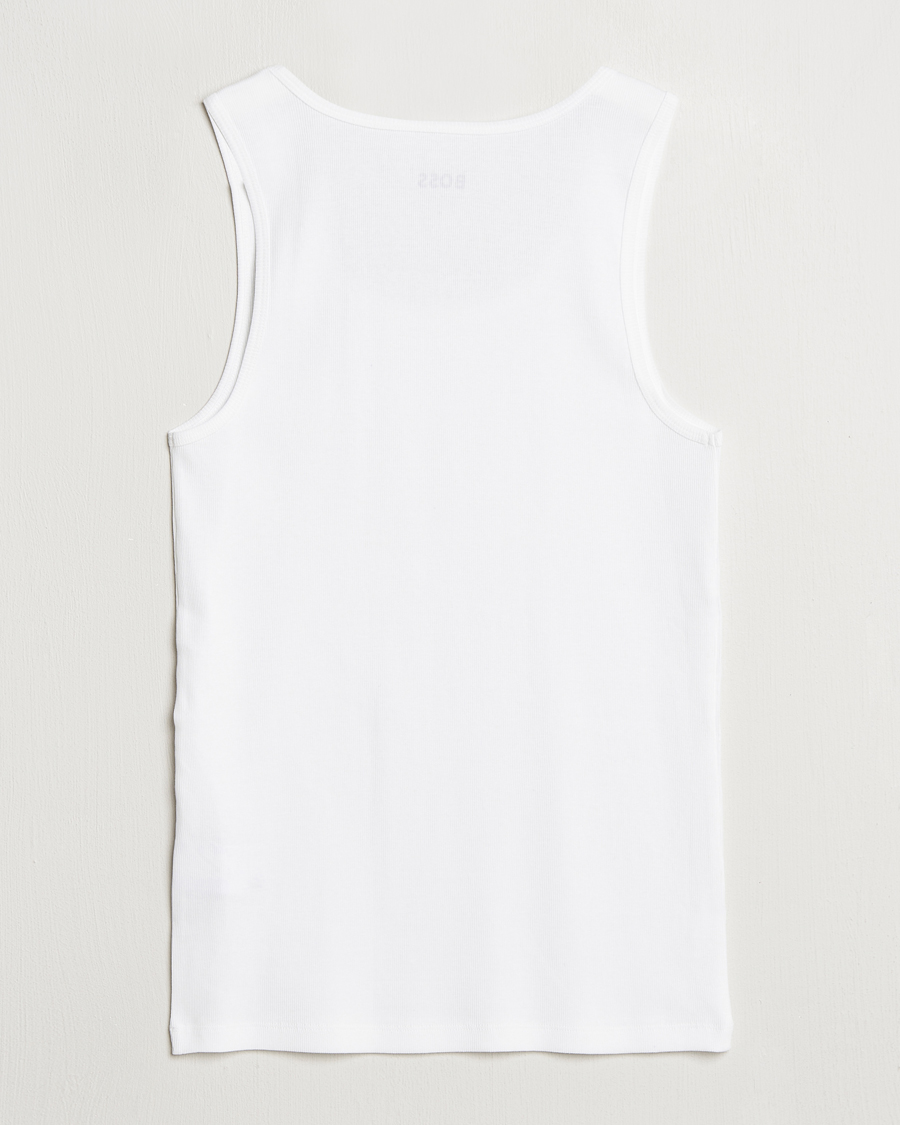 Heren | T-shirts | BOSS BLACK | 3-Pack Ribbed Tank Top White