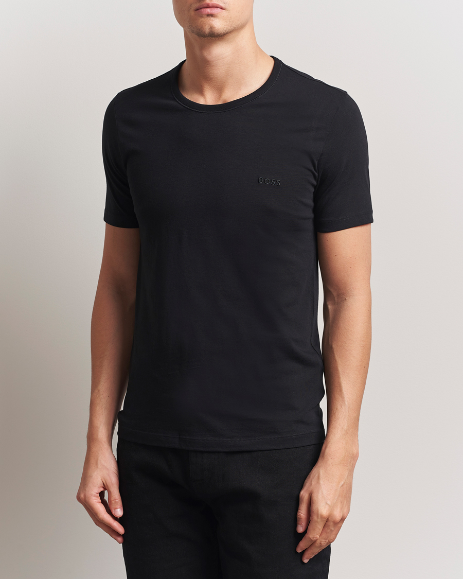 Heren | T-shirts | BOSS BLACK | 3-Pack Crew Neck T-Shirt Black