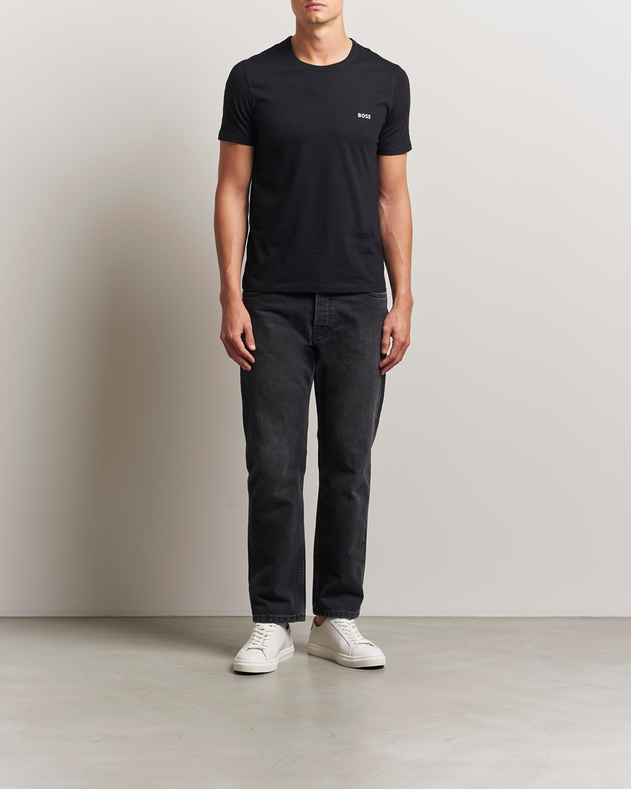 Heren | T-shirts | BOSS BLACK | 3-Pack Crew Neck T-Shirt Beige/White/Black