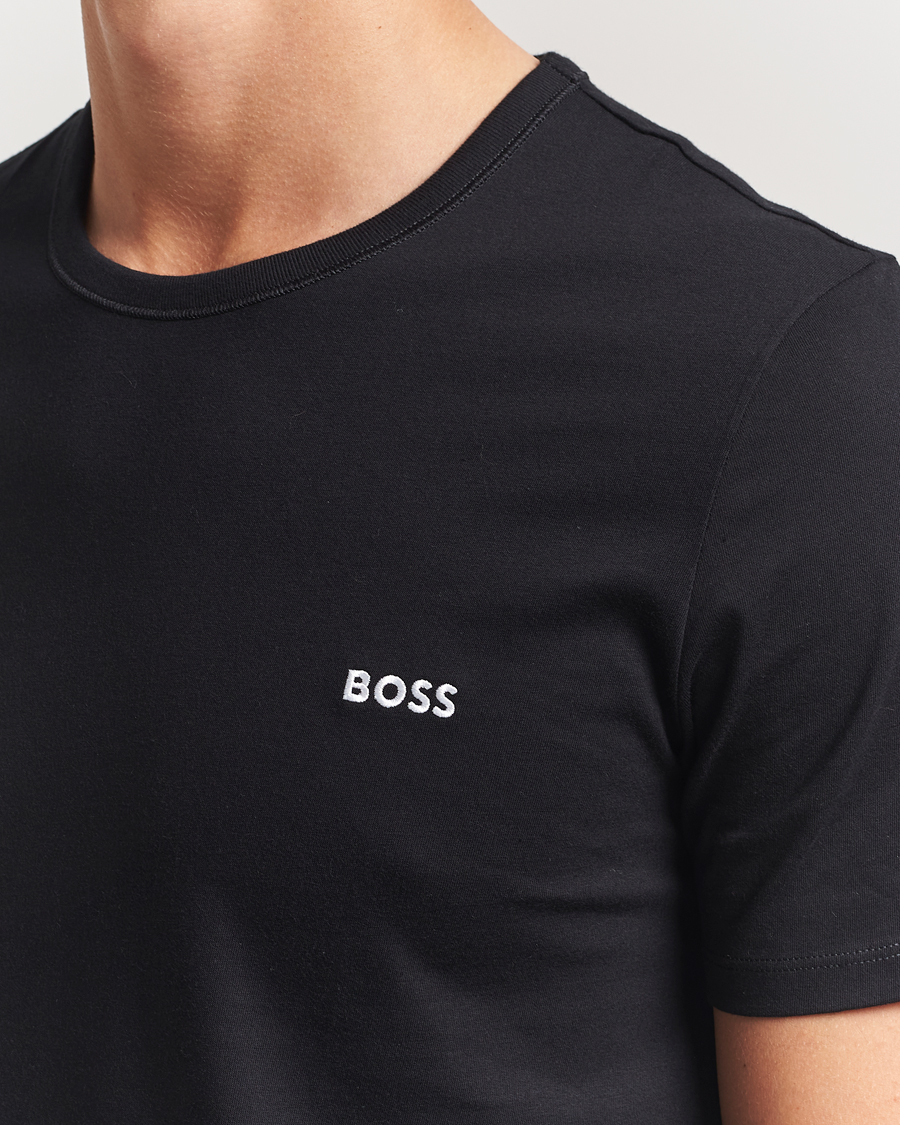 Heren | T-shirts | BOSS BLACK | 3-Pack Crew Neck T-Shirt Beige/White/Black