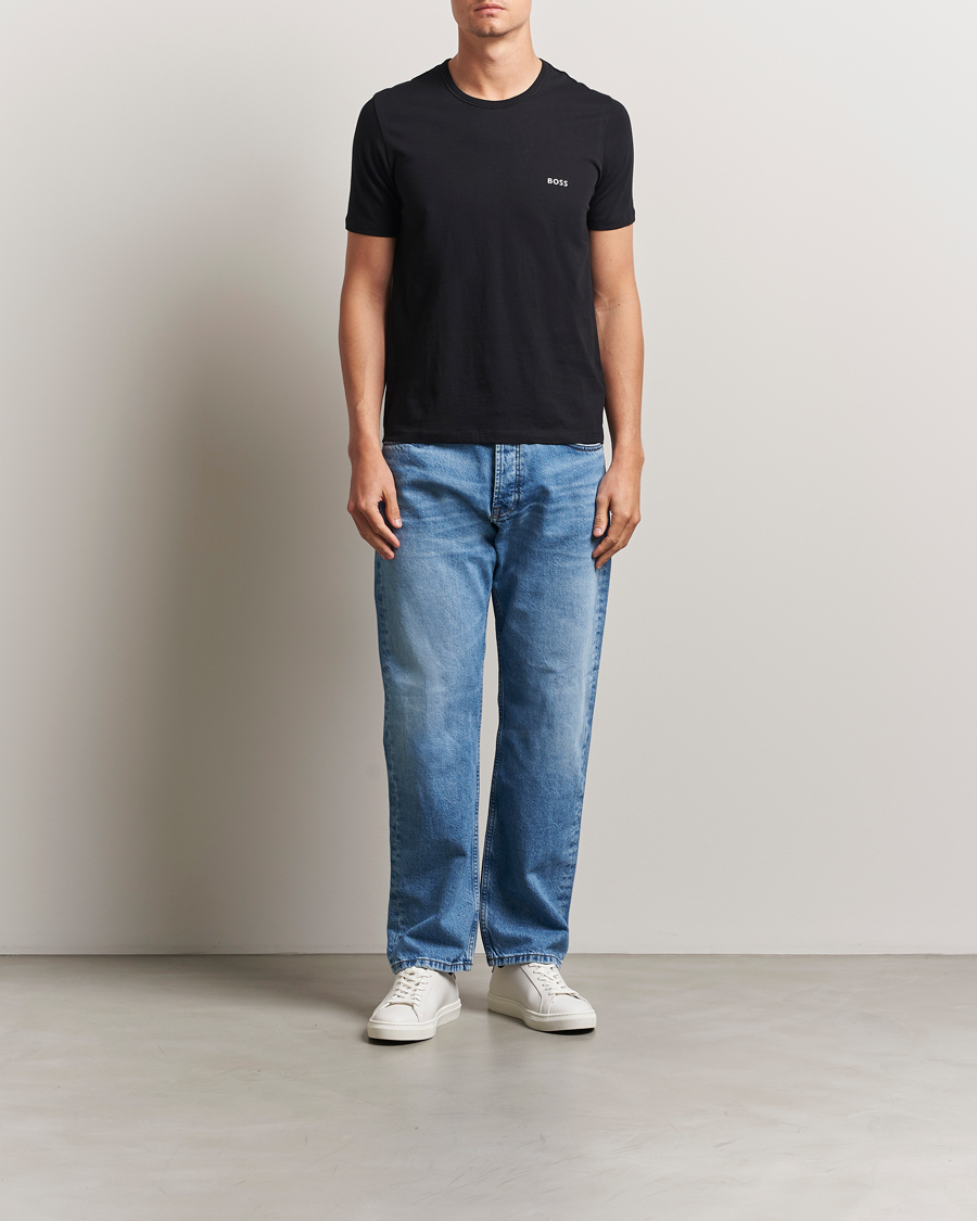 Homme | T-shirts | BOSS BLACK | 3-Pack Crew Neck T-Shirt White/Navy/Black