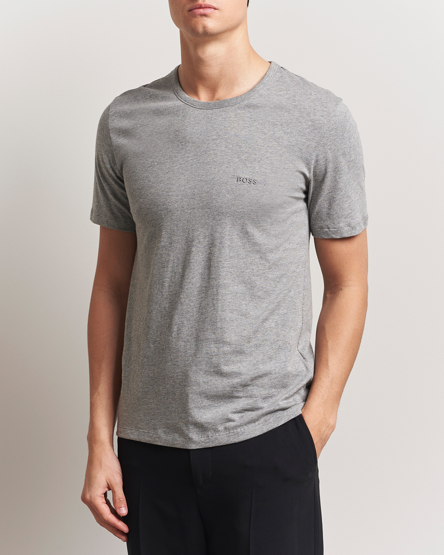 Homme | T-shirts | BOSS BLACK | 3-Pack Crew Neck T-Shirt White/Grey/Black
