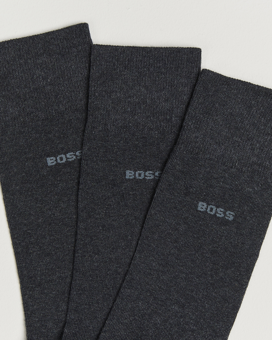 Heren | Ondergoed | BOSS BLACK | 3-Pack RS Uni Socks Charcoal
