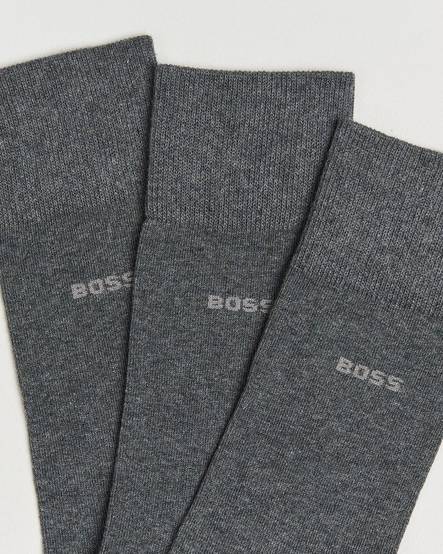 Heren | Ondergoed | BOSS BLACK | 3-Pack RS Uni Socks Medium Grey