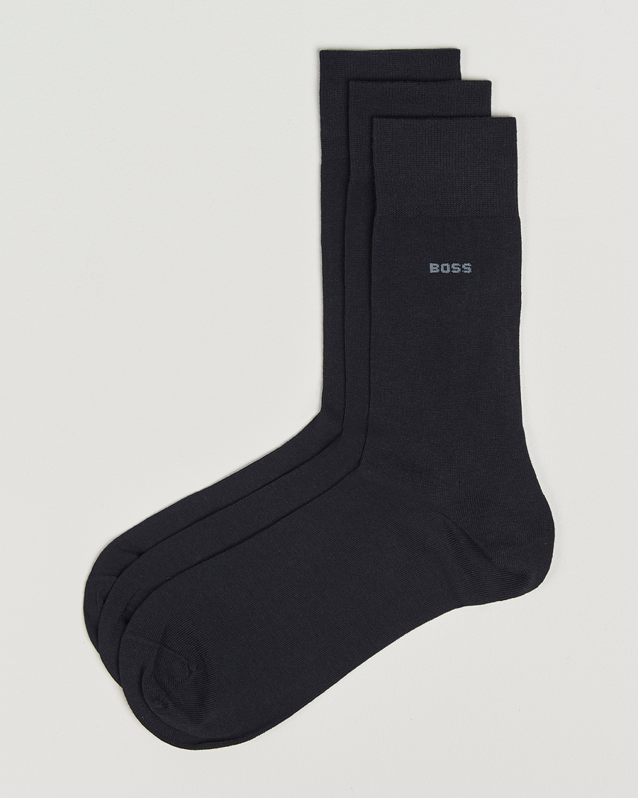 Homme | Sous-Vêtements Et Chaussettes | BOSS BLACK | 3-Pack RS Uni Socks Dark Blue