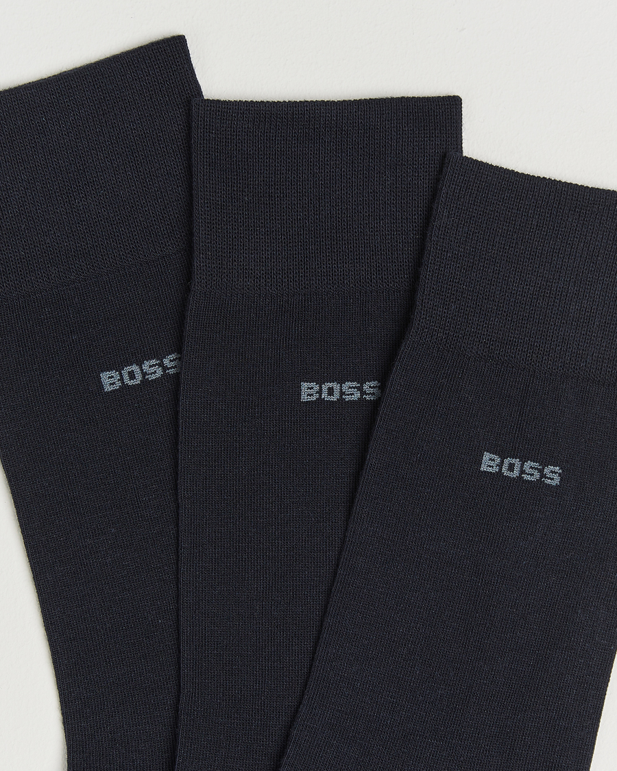 Homme | Sous-Vêtements Et Chaussettes | BOSS BLACK | 3-Pack RS Uni Socks Dark Blue