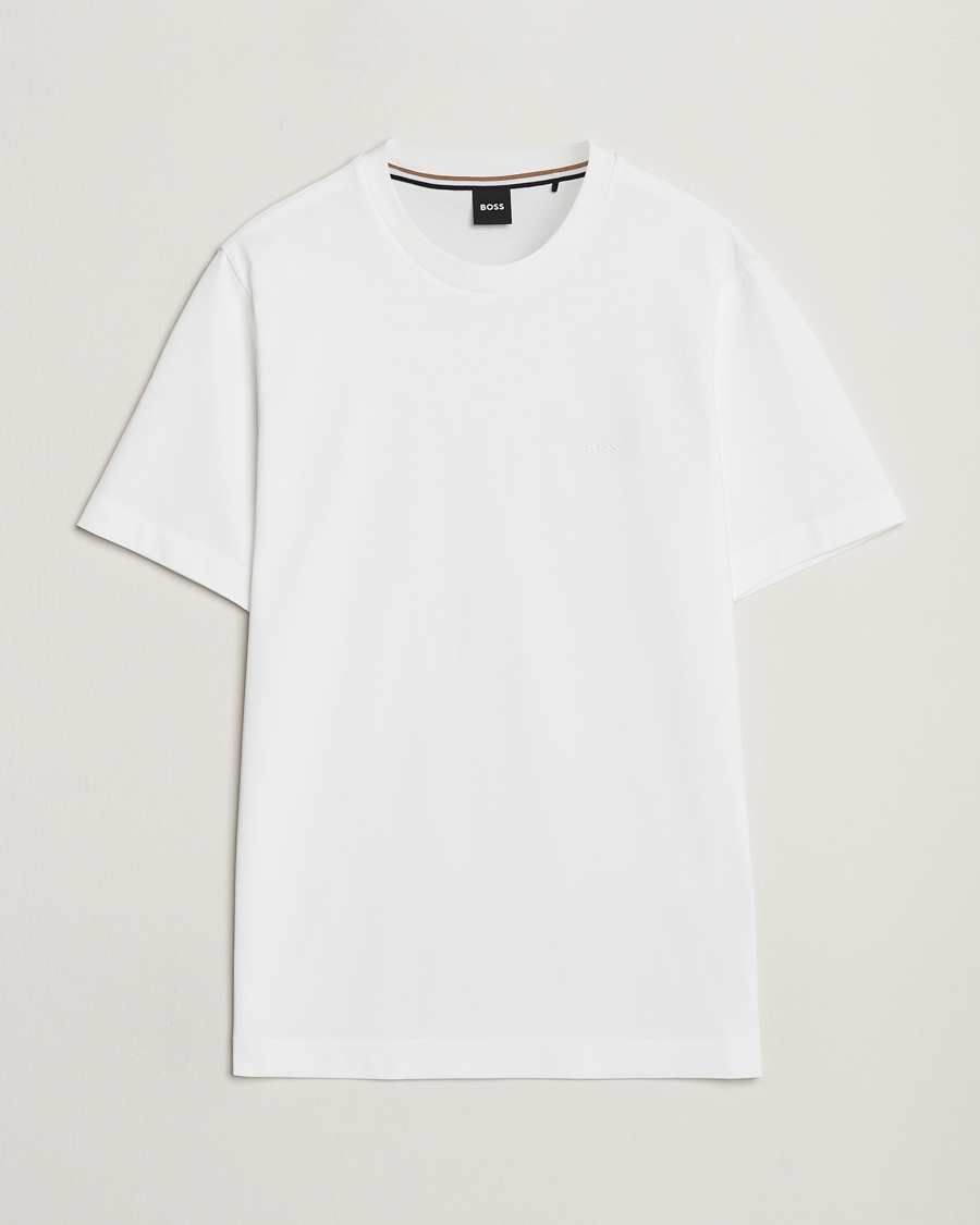 Heren | T-shirts | BOSS BLACK | Thompson Crew Neck T-Shirt White
