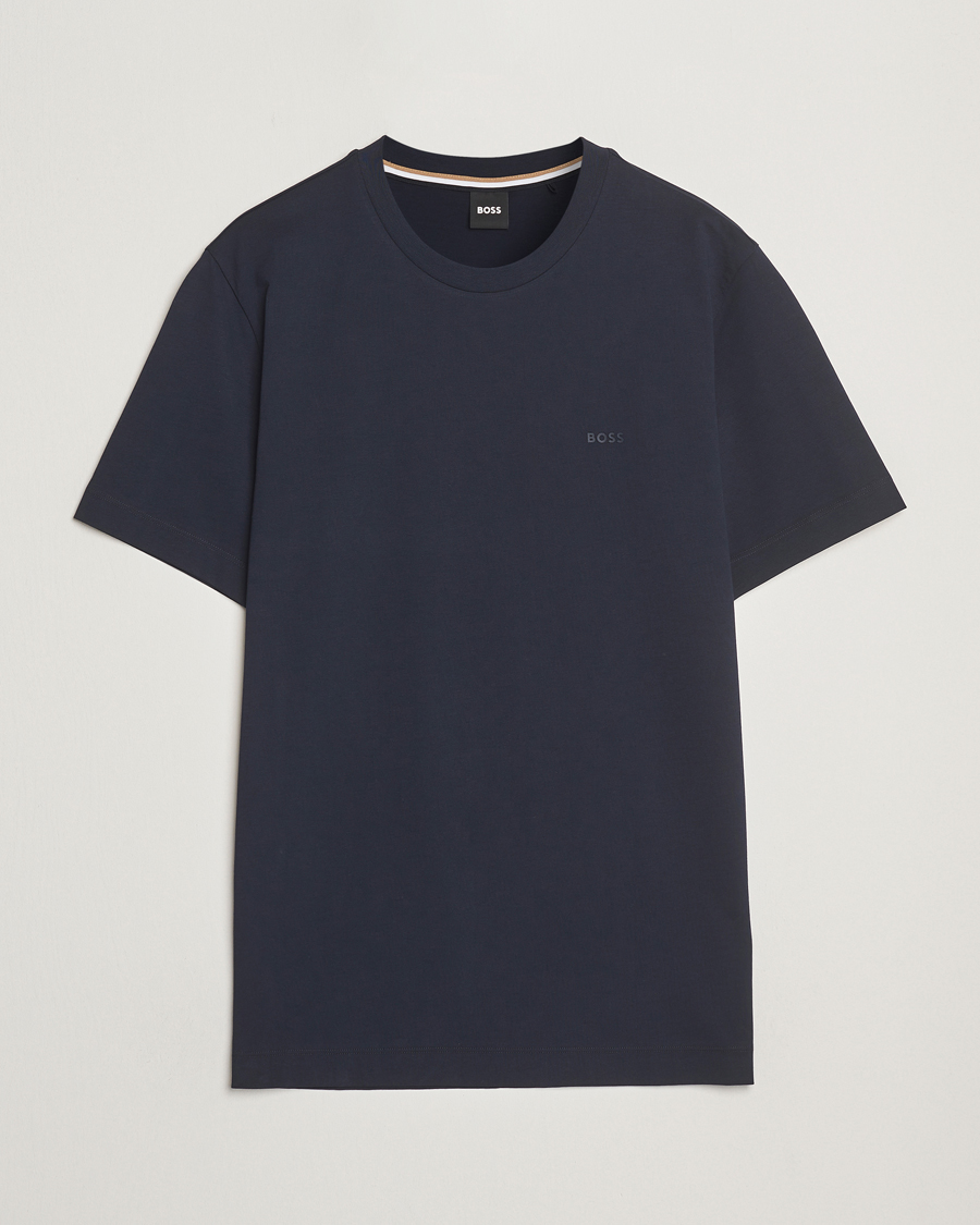 Heren | T-shirts | BOSS BLACK | Thompson Crew Neck T-Shirt Dark Blue
