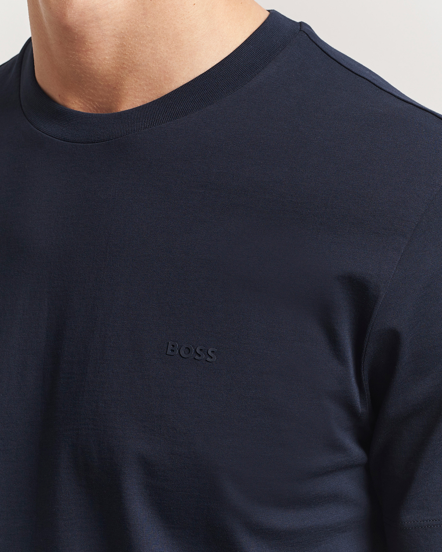 Heren | T-shirts | BOSS BLACK | Thompson Crew Neck T-Shirt Dark Blue