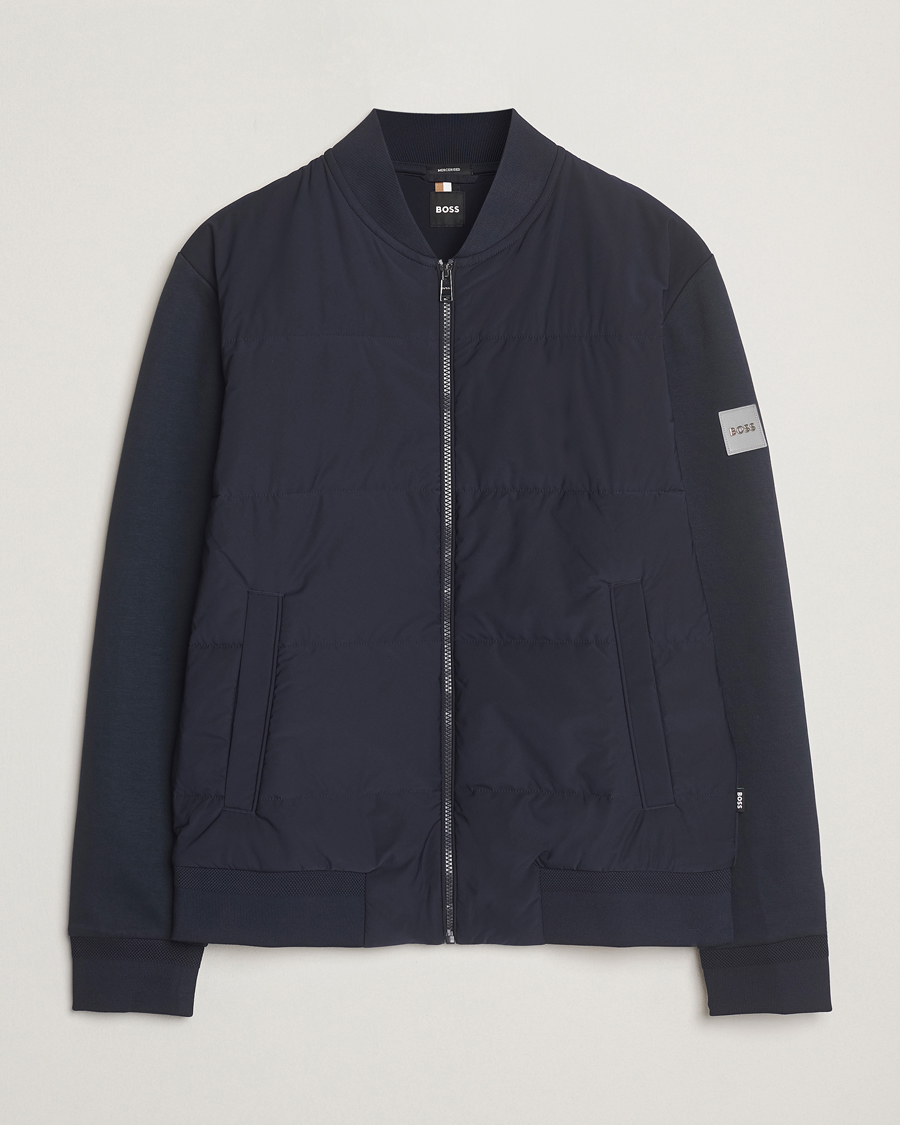 Heren | Jassen | BOSS BLACK | Skiles Hybrid Jacket Dark Blue