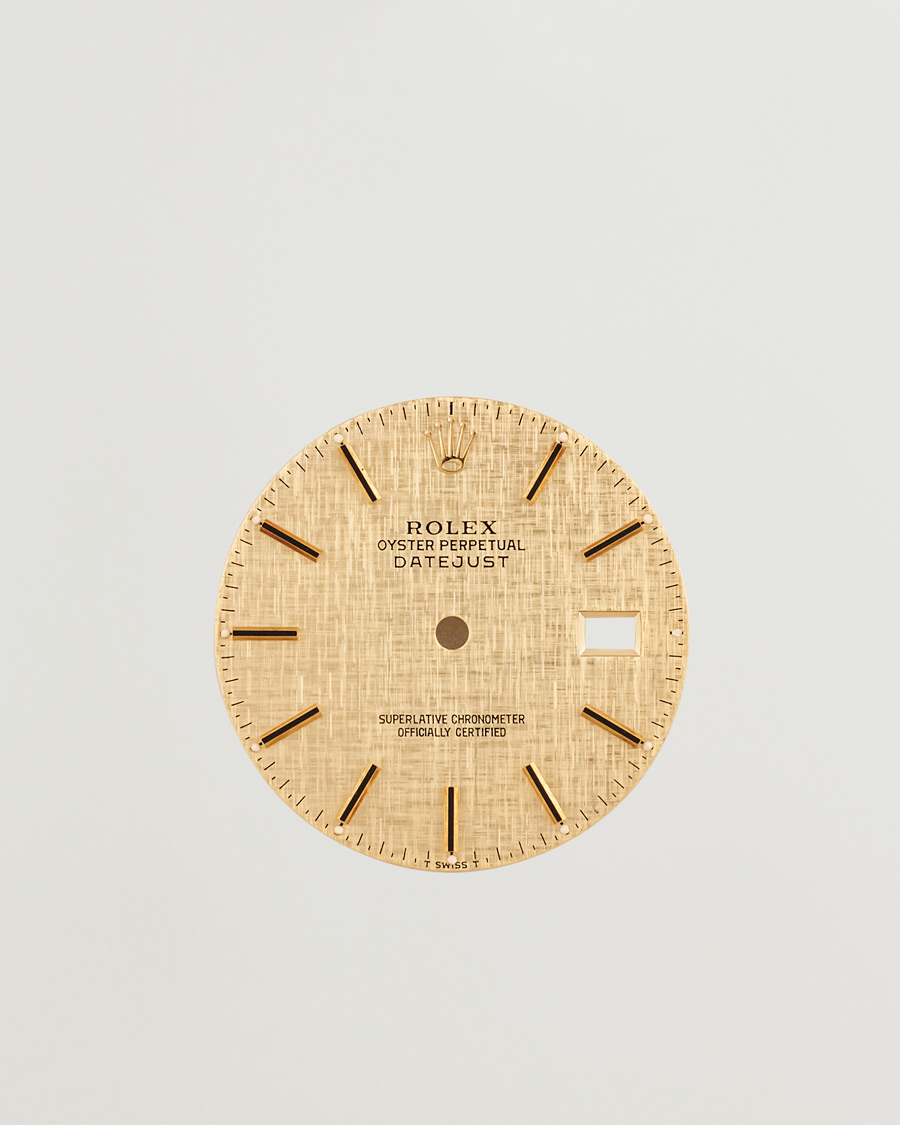 Homme | Pre-owned Accessoires | Rolex Pre-Owned | Rolex Datejust 5 ref Linen Dial