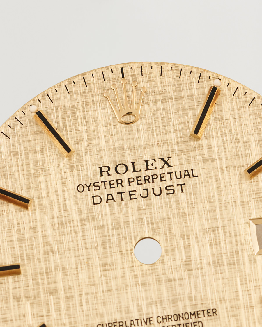 Homme | Pre-owned Accessoires | Rolex Pre-Owned | Rolex Datejust 5 ref Linen Dial
