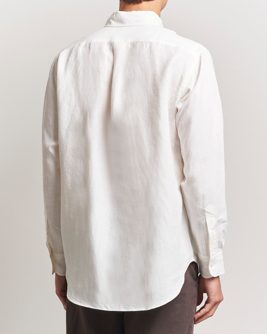Homme | Chemises | Kamakura Shirts | Linen Ametora Shirt White