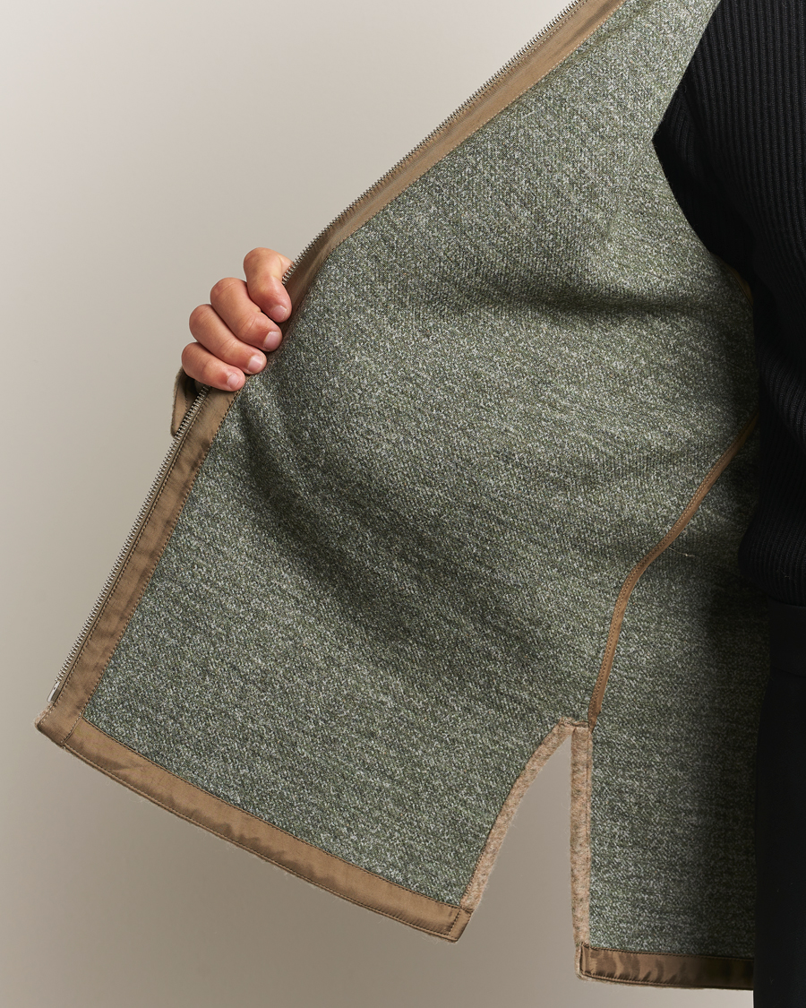 Heren | Jassen | Jil Sander | Felted Wool Shirt Jacket Beige