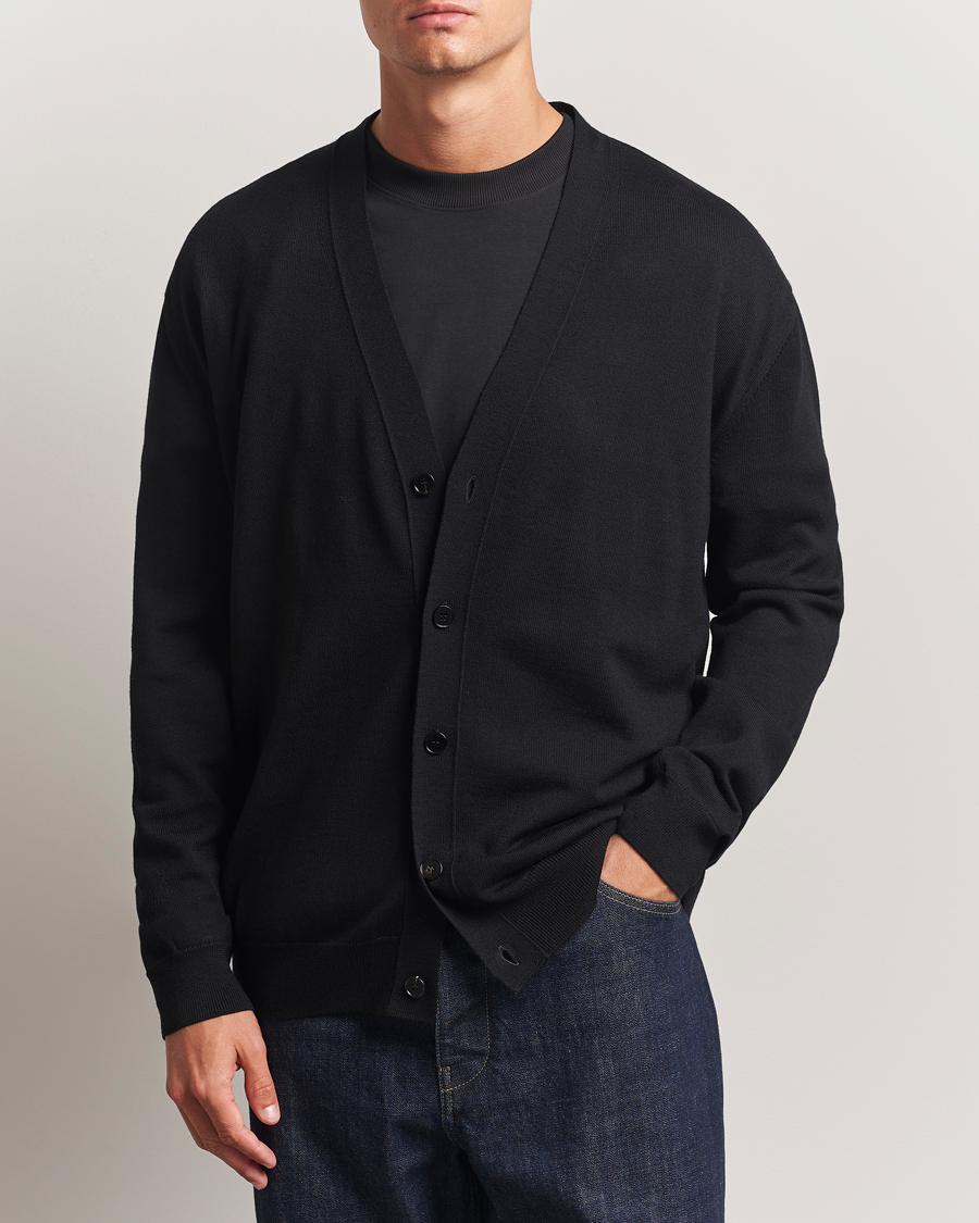 Homme | Pulls Et Tricots | Jil Sander | Superfine Merino Cardigan Black