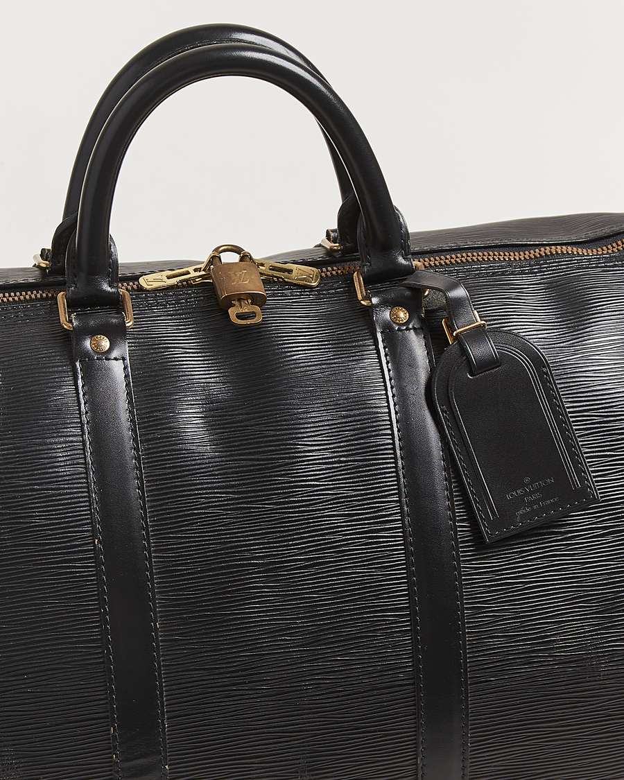 Homme | Pre-Owned & Vintage Bags | Louis Vuitton Pre-Owned | Keepall 55 Epi Leather Black