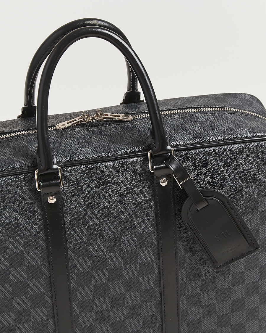 Heren | Pre-Owned & Vintage Bags | Louis Vuitton Pre-Owned | Porte-Documents Voyage Briefcase Damier Graphite