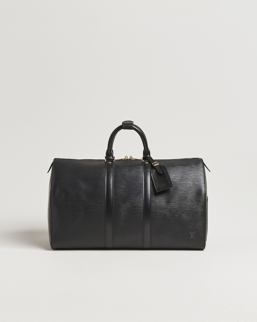 Homme | Pre-Owned & Vintage Bags | Louis Vuitton Pre-Owned | Keepall 45 Epi Leather Black