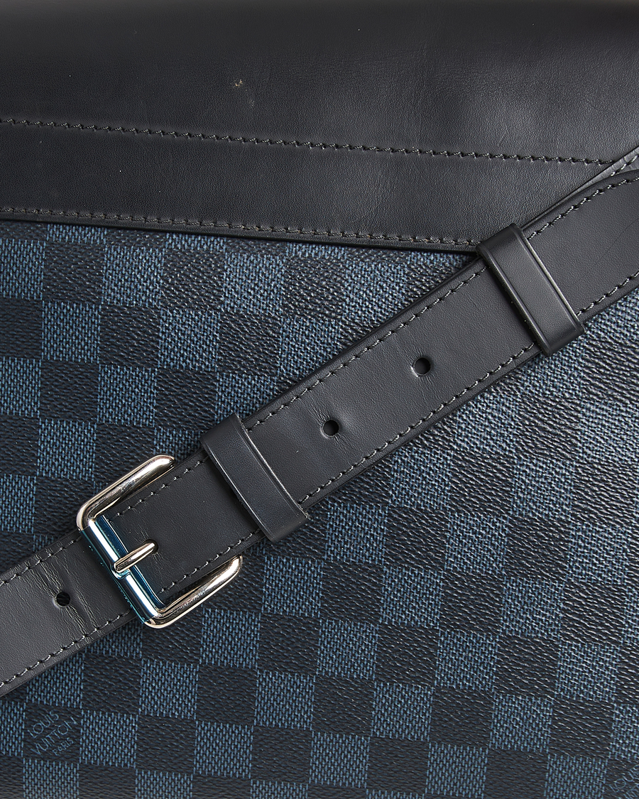 Heren | Pre-Owned & Vintage Bags | Louis Vuitton Pre-Owned | Newport Messenger PM Damier Cobalt