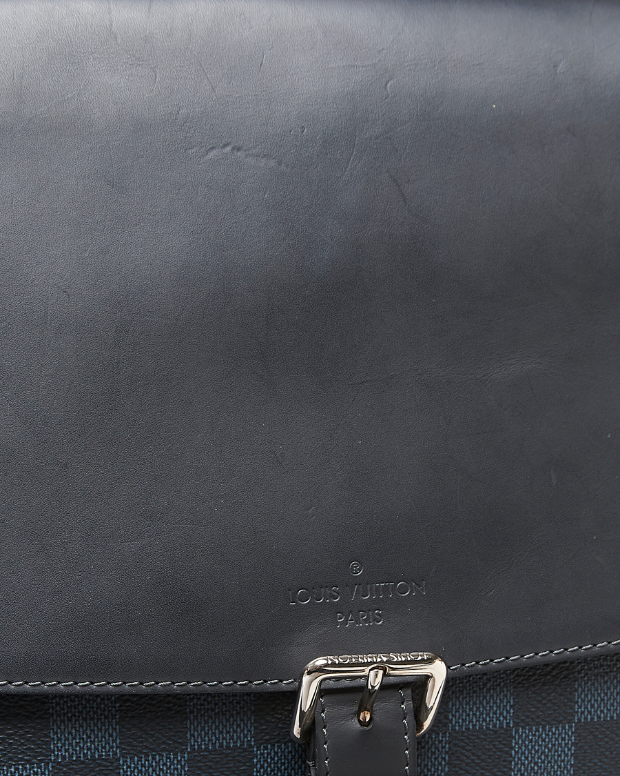 Heren | Pre-Owned & Vintage Bags | Louis Vuitton Pre-Owned | Newport Messenger PM Damier Cobalt