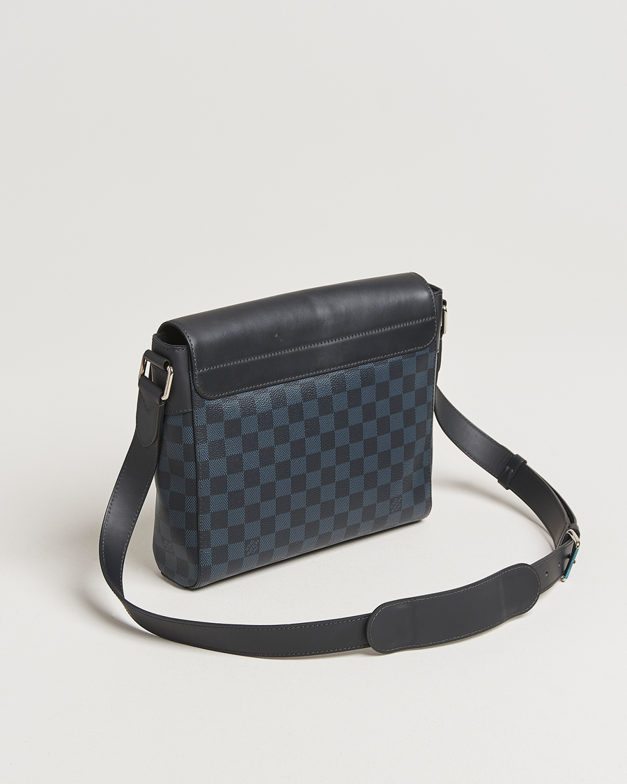 Homme | Pre-Owned & Vintage Bags | Louis Vuitton Pre-Owned | Newport Messenger PM Damier Cobalt