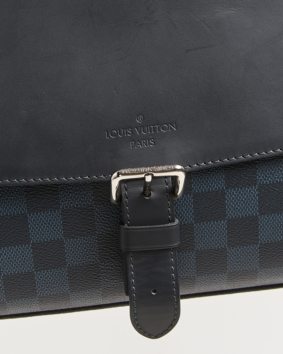 Homme | Pre-Owned & Vintage Bags | Louis Vuitton Pre-Owned | Newport Messenger PM Damier Cobalt