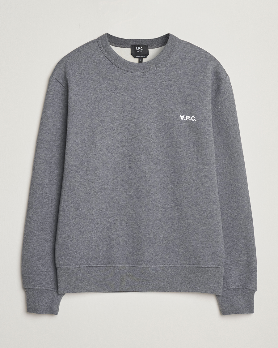 Heren | Truien | A.P.C. | Boxy Fit Petit VPC Sweatshirt Anthracite/White