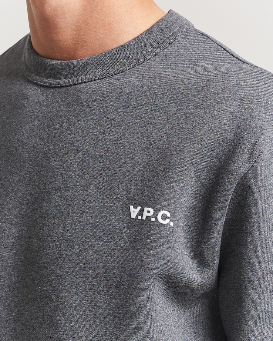 Heren | Truien | A.P.C. | Boxy Fit Petit VPC Sweatshirt Anthracite/White