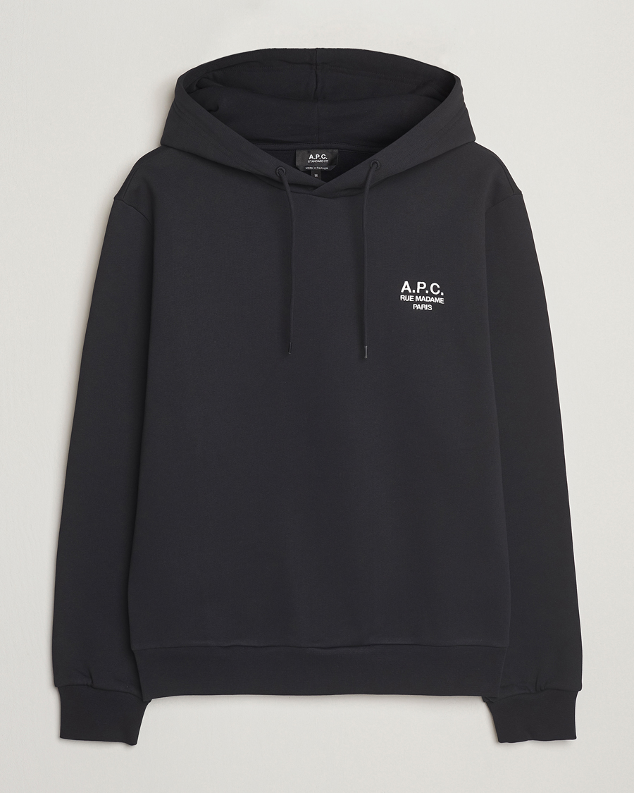 Heren | Truien | A.P.C. | Rue Madame Hoodie Black/White