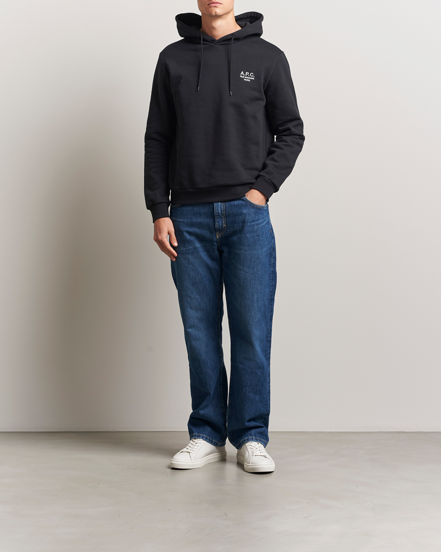 Heren | Truien | A.P.C. | Rue Madame Hoodie Black/White