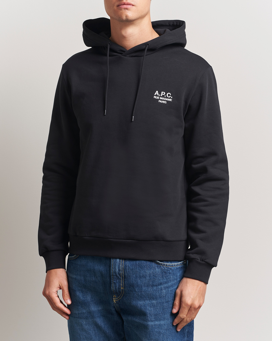 Heren | Truien | A.P.C. | Rue Madame Hoodie Black/White