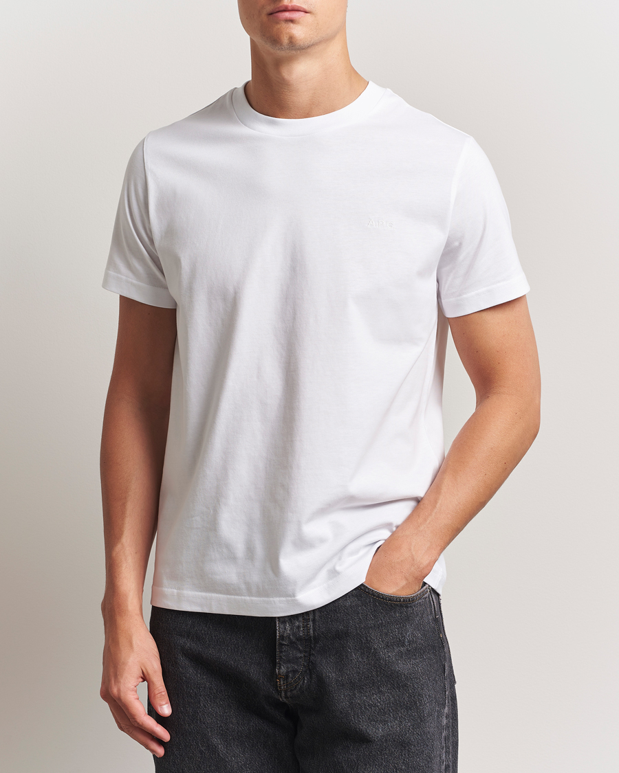 Homme | T-shirts | A.P.C. | Embroidered APC T-Shirt White