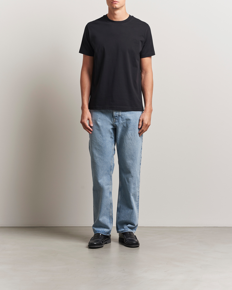 Heren | T-shirts | A.P.C. | Embroidered APC T-Shirt Black
