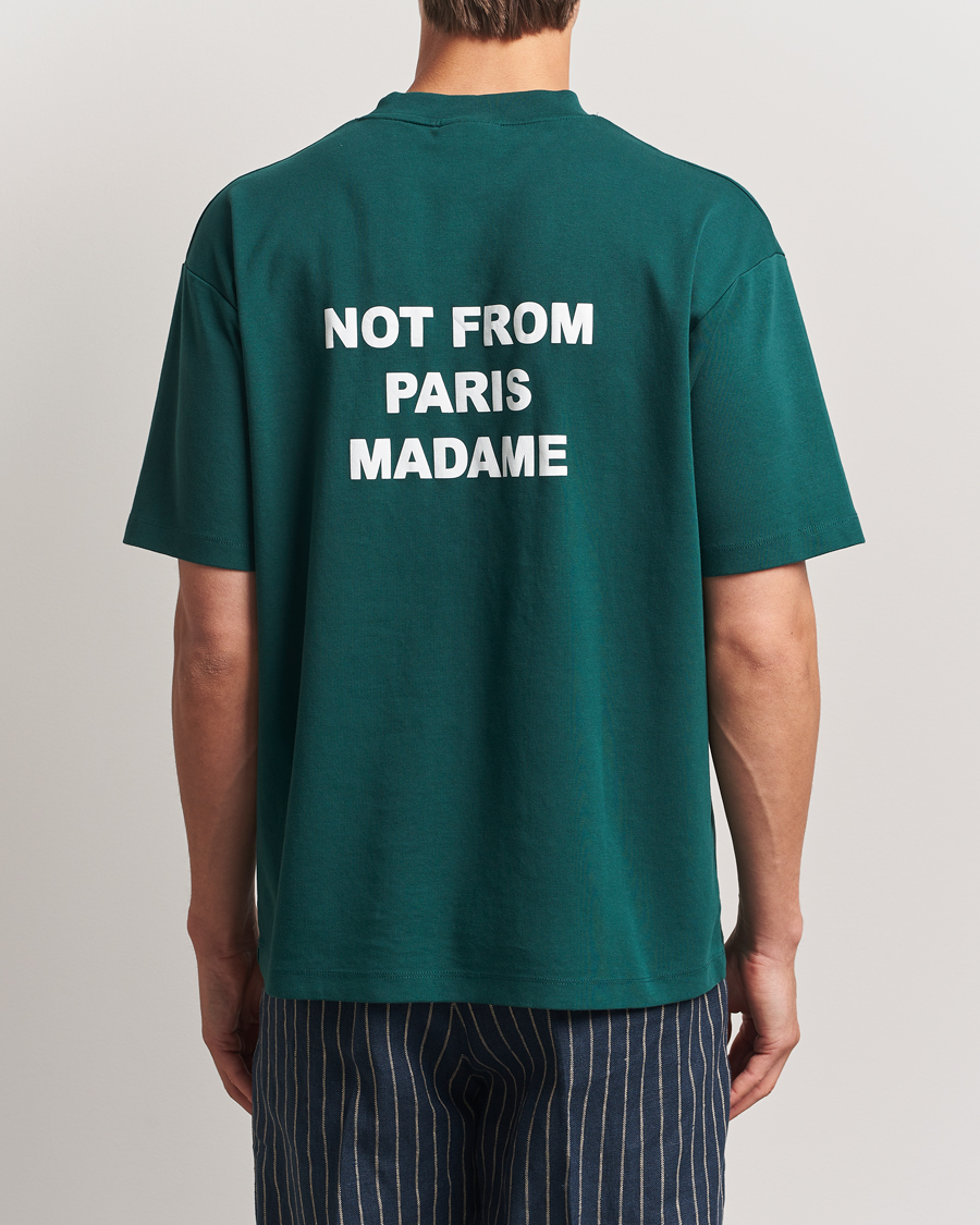 Heren | T-shirts | Drôle de Monsieur | Slogan T-Shirt Dark Green