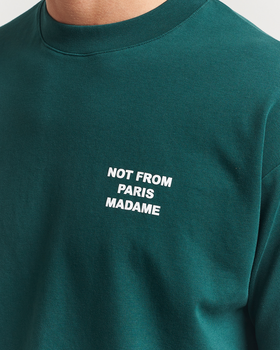 Heren | T-shirts | Drôle de Monsieur | Slogan T-Shirt Dark Green
