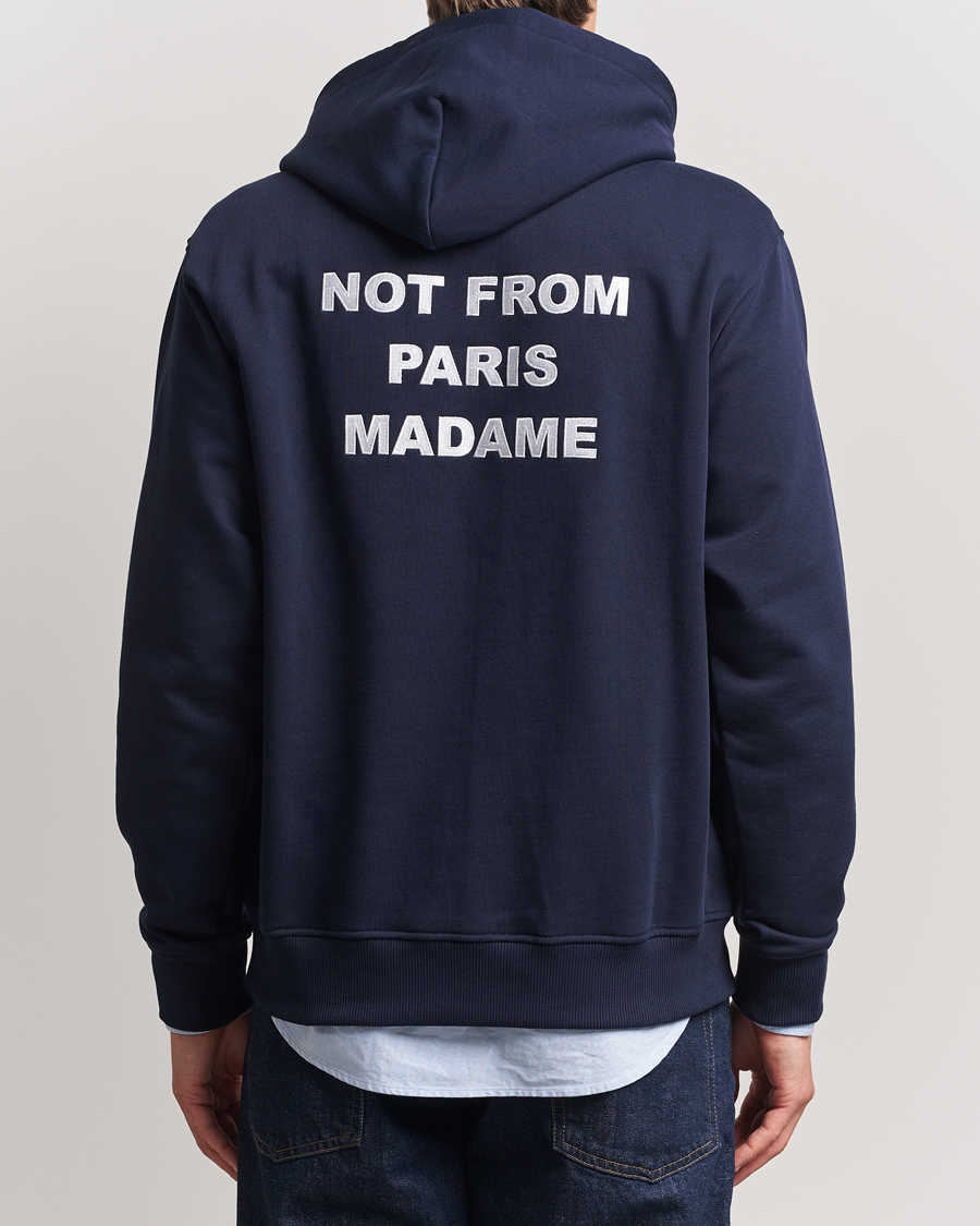 Heren | Truien | Drôle de Monsieur | Slogan Hoodie Navy