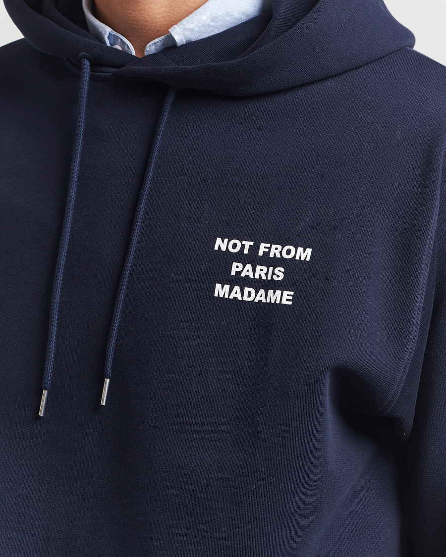 Heren | Truien | Drôle de Monsieur | Slogan Hoodie Navy