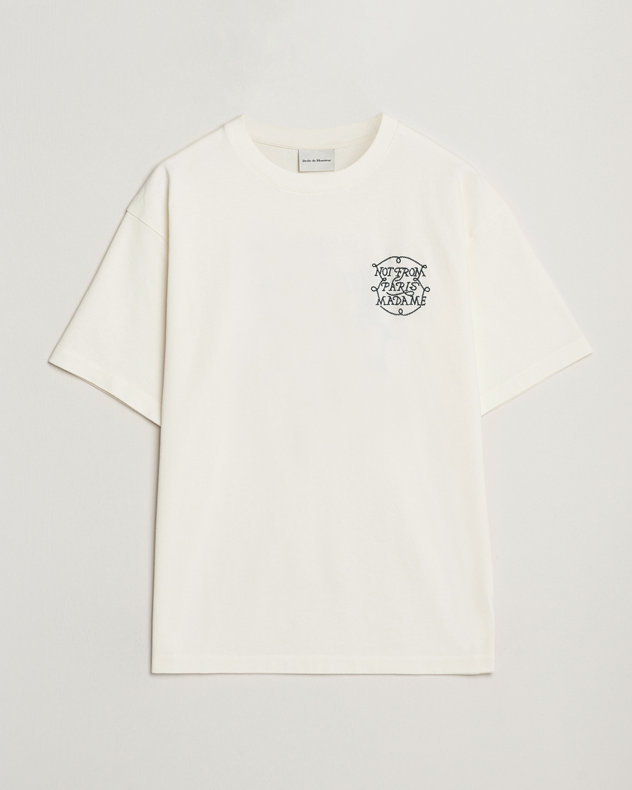 Heren | T-shirts | Drôle de Monsieur | Slogan Tresses T-Shirt Off White