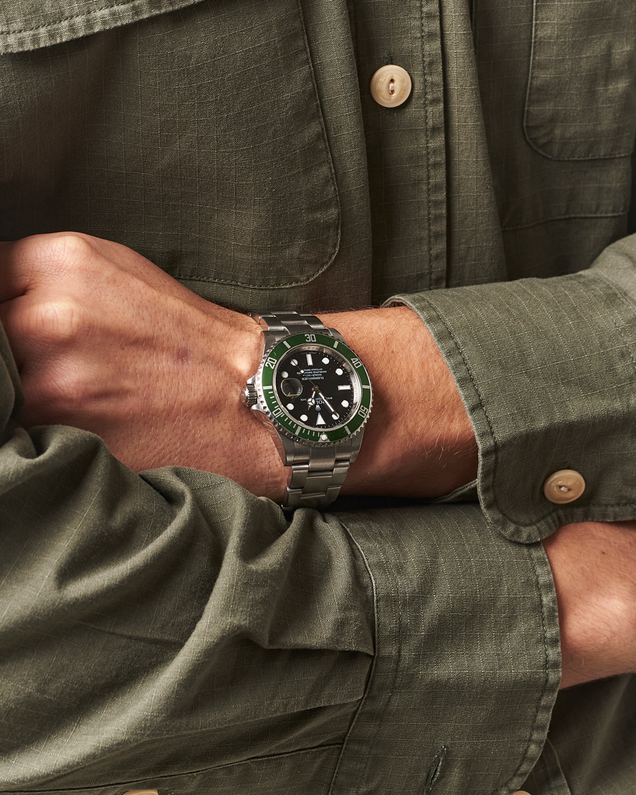 Homme | Rolex Pre-Owned Submariner Kermit | Rolex Pre-Owned | Submariner Kermit