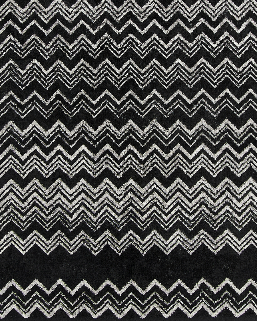 Heren | Stoffen | Missoni Home | Keith Bath Towel 70x115cm Black/White