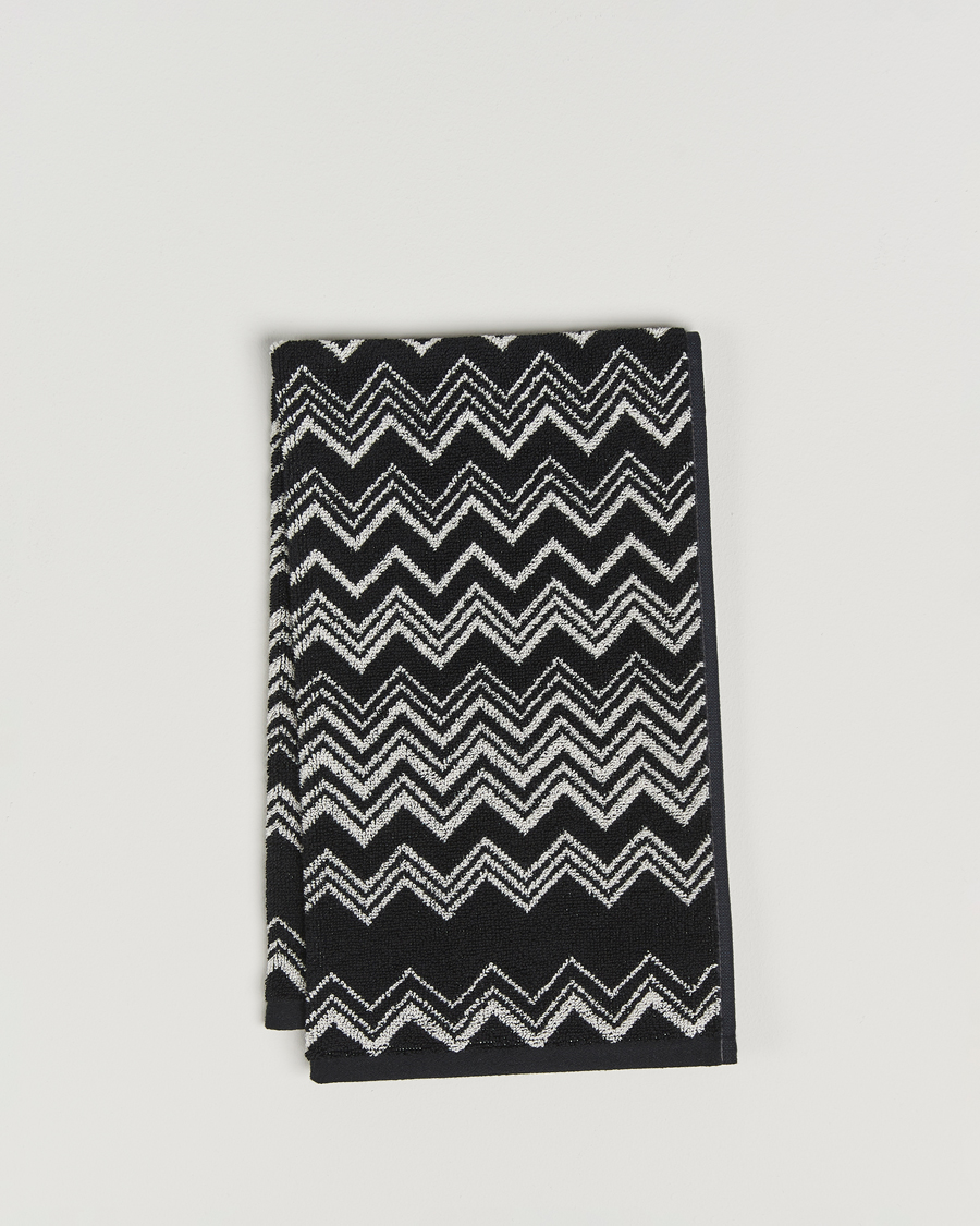 Homme | Tissus | Missoni Home | Keith Hand Towel 70x40cm Black/White