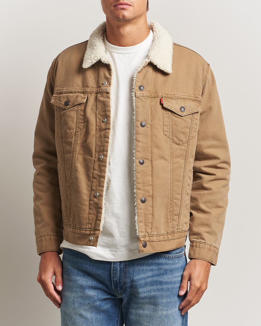 Homme | Manteaux Et Vestes | Levi's | Type 3 Sherpa Trucker Ermine Brown