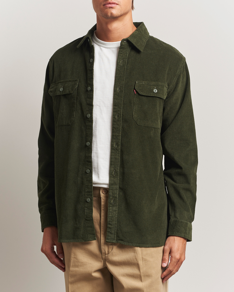 Homme | Chemises | Levi's | Jackson Corduroy Worker Shirt Dark Green